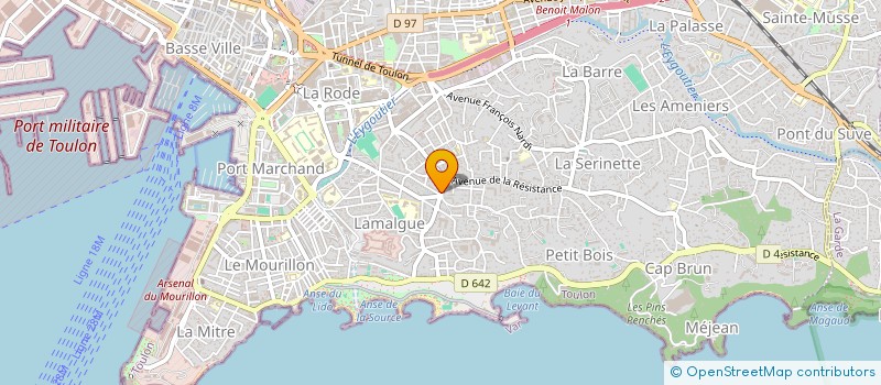 localisation de l'entreprise AUGEEXCO à TOULON