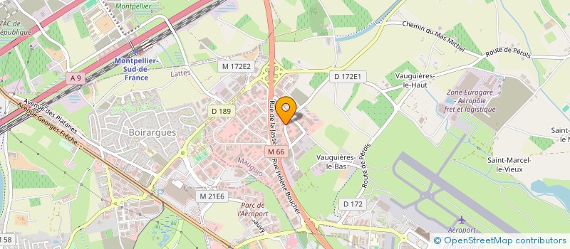 localisation de l'entreprise AUGEFI MONTPELLIER  MAUGUIO