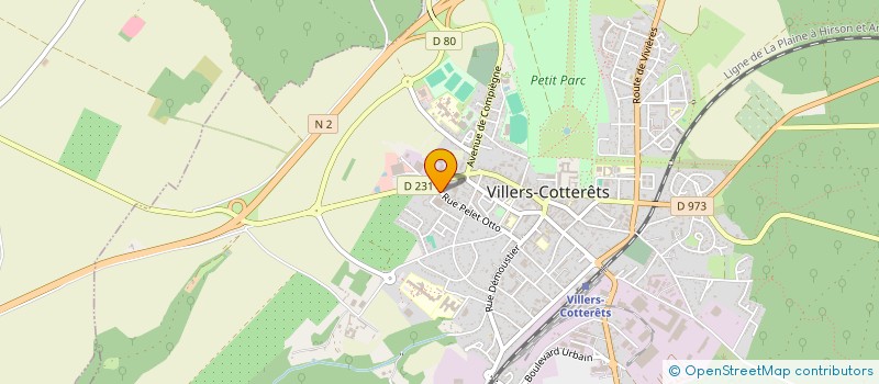 localisation de l'entreprise AUGER  VILLERS-COTTERETS