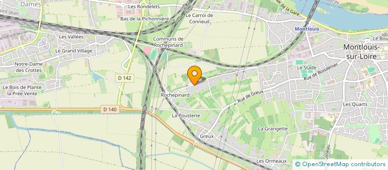 localisation de l'entreprise AUGER CONVOYAGES ET TRANSPORTS  MONTLOUIS-SUR-LOIRE