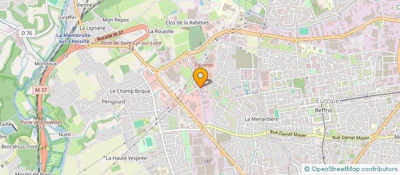 localisation de l'entreprise AUGER CREATIONS à SAINT-CYR-SUR-LOIRE