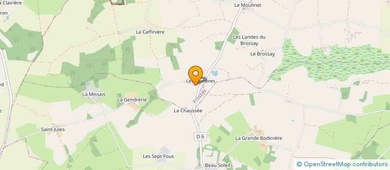 localisation de l'entreprise AUGER-DOUSSET TP  FROSSAY