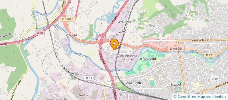 localisation de l'entreprise AUGER INVEST IMMO  USSAC