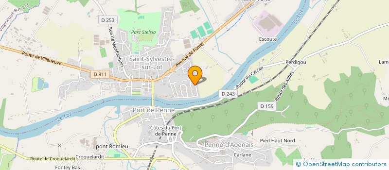 localisation de l'entreprise AUGER M  SAINT-SYLVESTRE-SUR-LOT