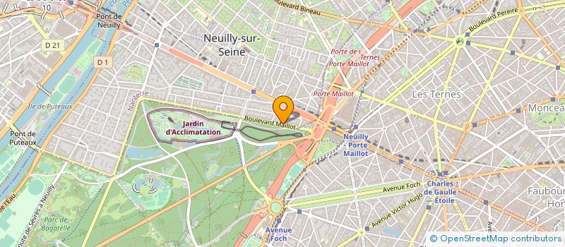 localisation de l'entreprise AUGER REGIN à NEUILLY-SUR-SEINE