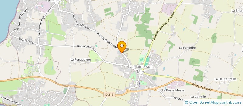 localisation de l'entreprise AUGER RTP à LA PLAINE-SUR-MER