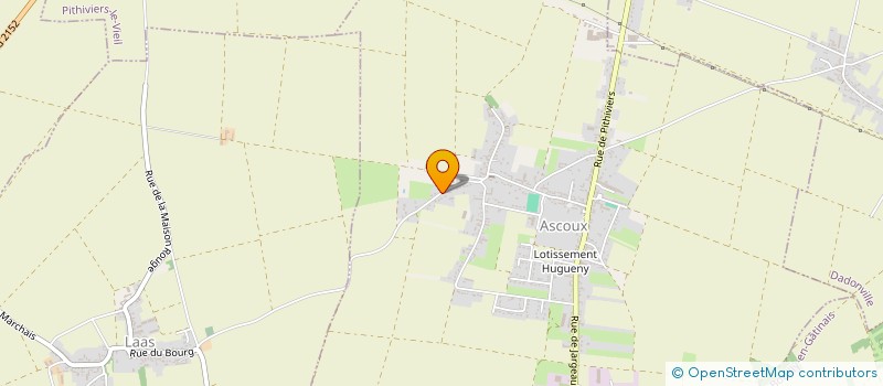 localisation de l'entreprise AUGER-SARRET à ASCOUX