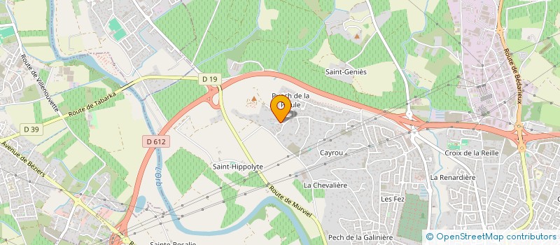localisation de l'entreprise AUGER SPORT ET BIEN-ETRE  BEZIERS