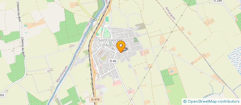 localisation de l'entreprise AUGER - TP à SAINT-LAURENT-D'AIGOUZE