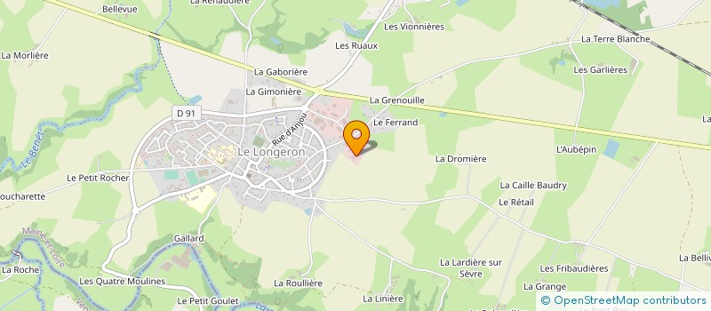 localisation de l'entreprise AUGEREAU AUTOCARS à SEVREMOINE