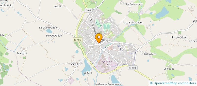 localisation de l'entreprise AUGEREAU GAUTHIER SARL à LA BRUFFIERE