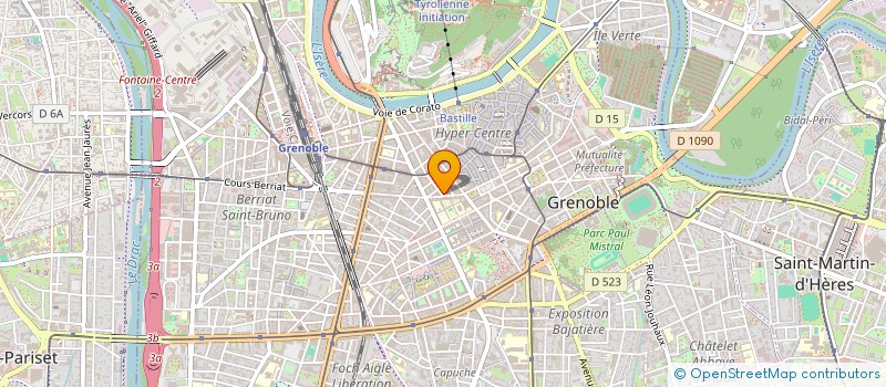 localisation de l'entreprise AUGEREAU INVESTISSEMENTS à GRENOBLE