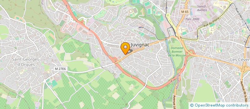 localisation de l'entreprise AUGESTCO  MONTARNAUD