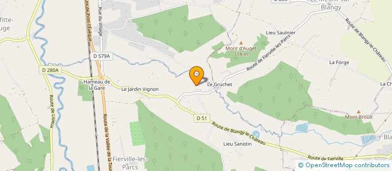 localisation de l'entreprise AUGIA CONCIERGERIE  FIERVILLE-LES-PARCS