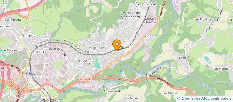 localisation de l'entreprise AUGIAS NETTOYAGE  ARGONAY