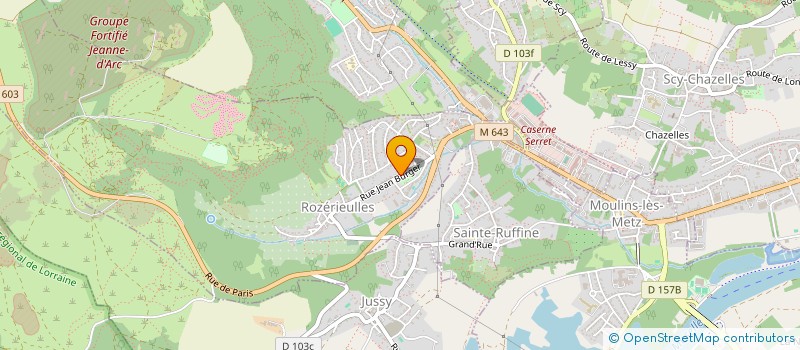 localisation de l'entreprise AUGIER SERVICE SARL à ROZERIEULLES