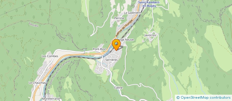 localisation de l'entreprise AUGOREACLUSTER à SAINT-RAMBERT-EN-BUGEY