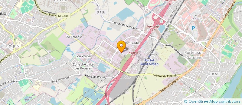 localisation de l'entreprise AUGROS PACKAGING METAL SA à PORTET-SUR-GARONNE