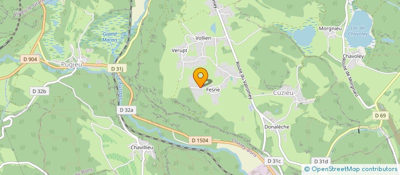 localisation de l'entreprise AUGUICLO  CUZIEU