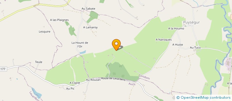 localisation de l'entreprise AUGURE à PUYSEGUR