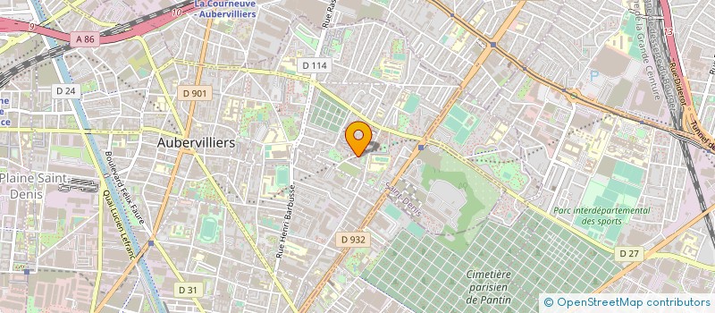 localisation de l'entreprise AUGURE à AUBERVILLIERS