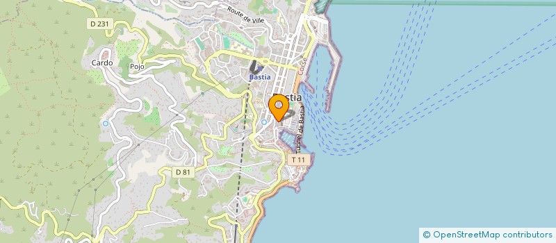 localisation de l'entreprise AUGURE à BASTIA