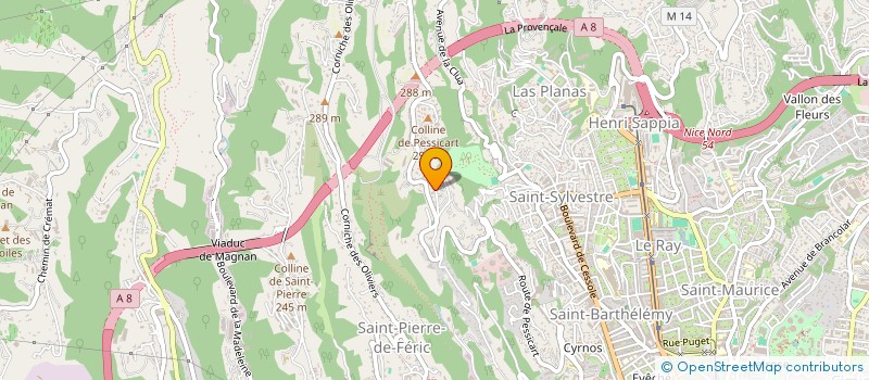 localisation de l'entreprise AUGURI à NICE