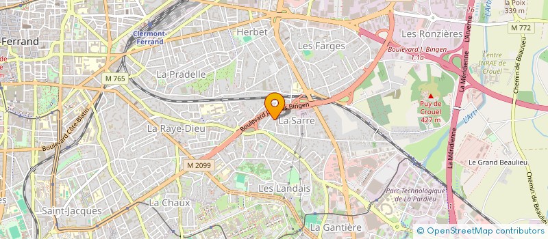 localisation de l'entreprise AUGUSTA  CLERMONT-FERRAND