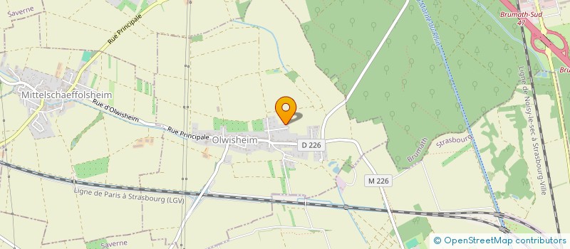 localisation de l'entreprise AUGUSTA  OLWISHEIM