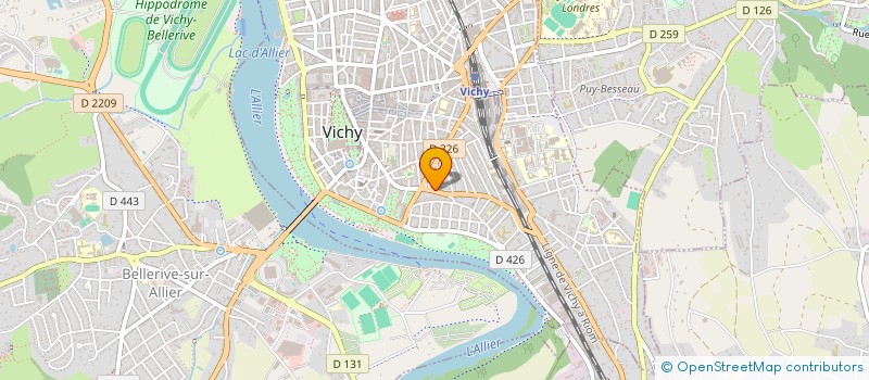 localisation de l'entreprise AUGUSTA à VICHY