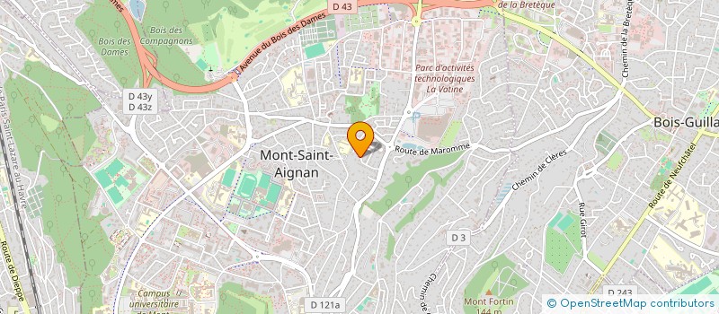 localisation de l'entreprise AUGUSTA  MONT-SAINT-AIGNAN