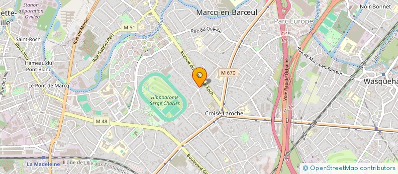 localisation de l'entreprise AUGUSTA à MARCQ-EN-BARŒUL