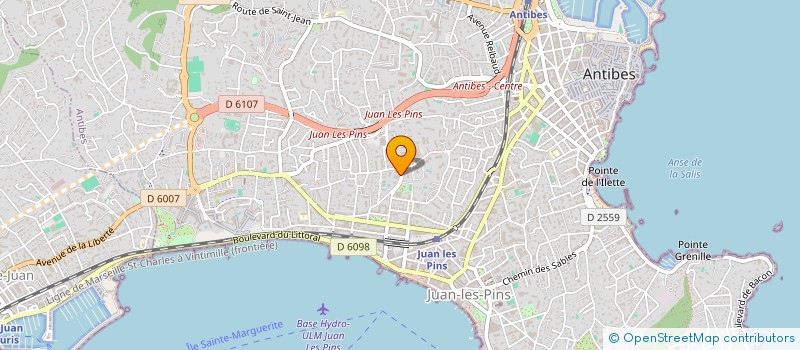 localisation de l'entreprise AUGUSTA SRL  ANTIBES