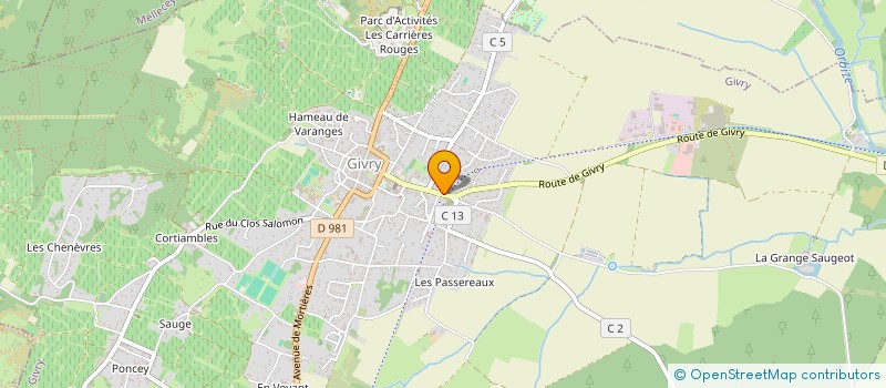 localisation de l'entreprise AUGUSTE à GIVRY