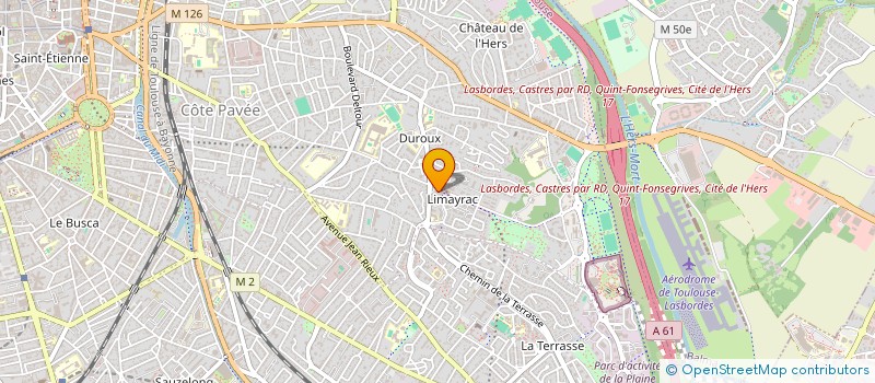 localisation de l'entreprise AUGUSTE ALBERT  TOULOUSE