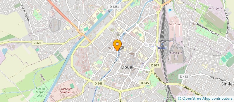 localisation de l'entreprise AUGUSTE BERTIN à DOUAI