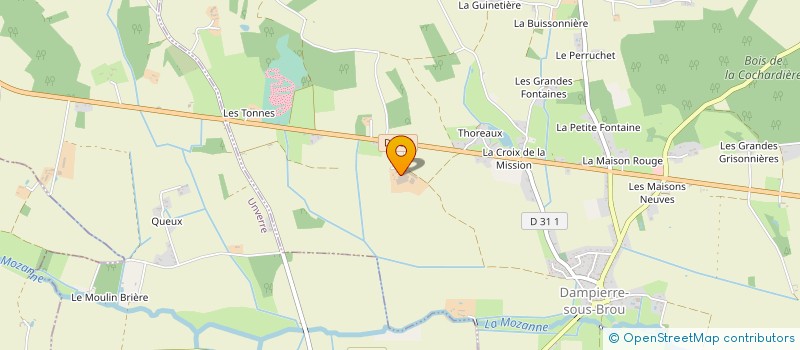 localisation de l'entreprise AUGUSTE ENERGIE à DAMPIERRE-SOUS-BROU