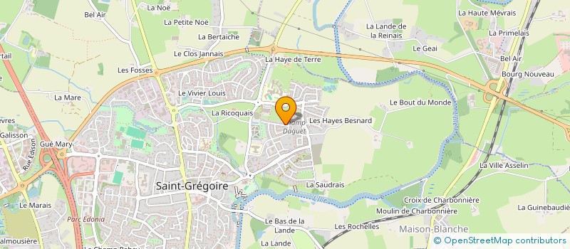 localisation de l'entreprise AUGUSTE FOUEMA TRANSPORTS  SAINT-GREGOIRE