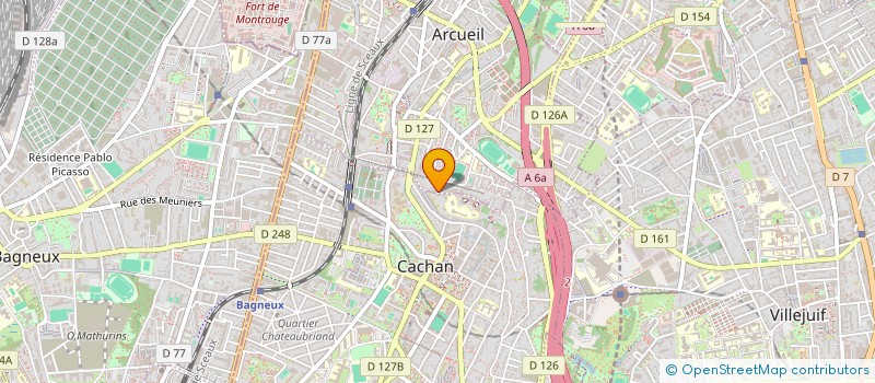 localisation de l'entreprise AUGUSTE PERRIN  ARCUEIL