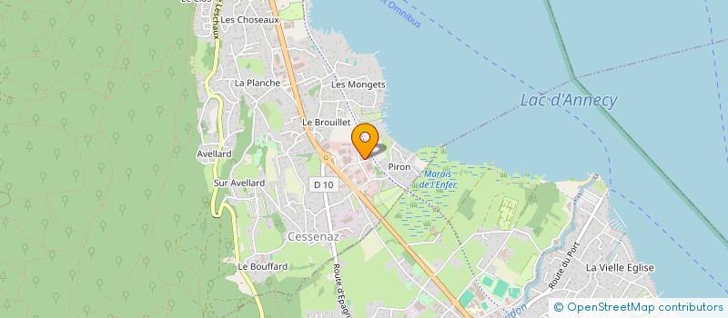 localisation de l'entreprise AUGUSTIN  SEVRIER