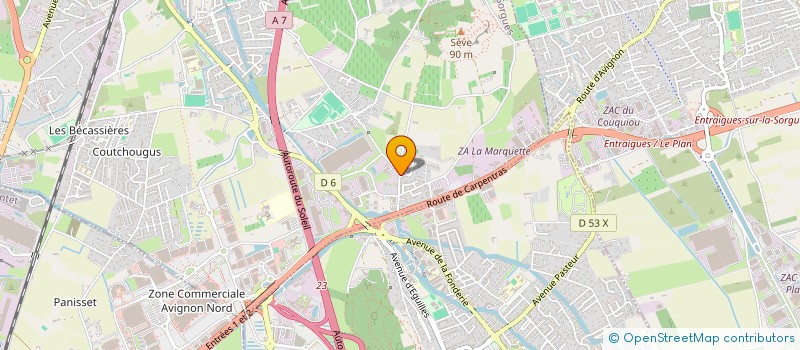 localisation de l'entreprise AUGUSTIN  SORGUES