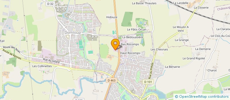 localisation de l'entreprise AUGUSTIN RENNES - LE COLOMBIER  CHATEAUGIRON