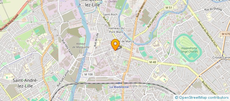 localisation de l'entreprise AUGUSTINE à MARCQ-EN-BARŒUL