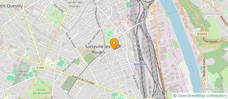 localisation de l'entreprise AUGUSTO FRERES à SOTTEVILLE-LES-ROUEN