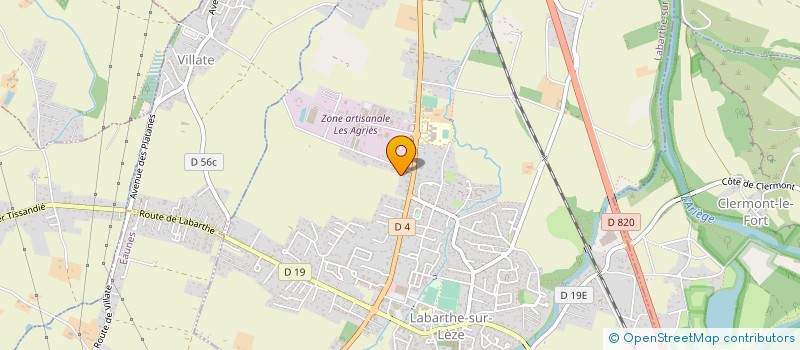 localisation de l'entreprise AUGUSVIO à LABARTHE-SUR-LEZE