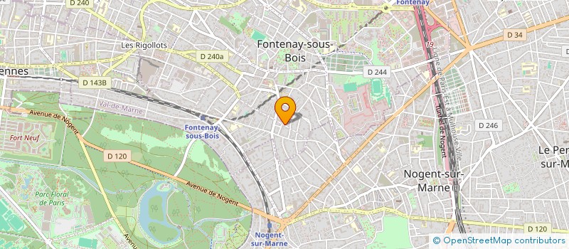 localisation de l'entreprise AUGVIS à FONTENAY-SOUS-BOIS