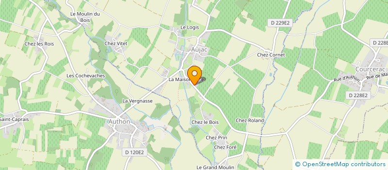 localisation de l'entreprise AUJACADI : BOUGEONS ENSEMBLE !  AUJAC