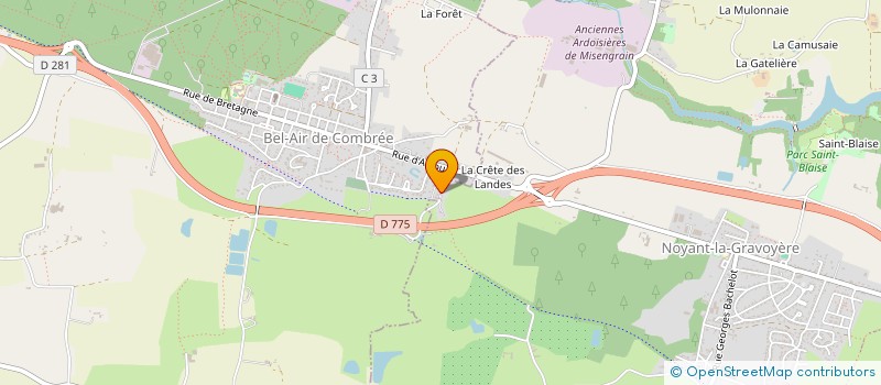 localisation de l'entreprise AUJANO à OMBREE D'ANJOU