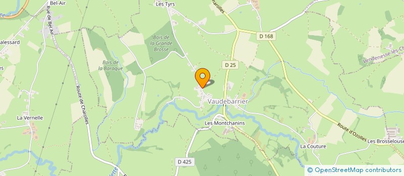 localisation de l'entreprise AUJAS ACAPULCO  VAUDEBARRIER