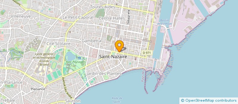 localisation de l'entreprise AUJEDIMA  SAINT-NAZAIRE